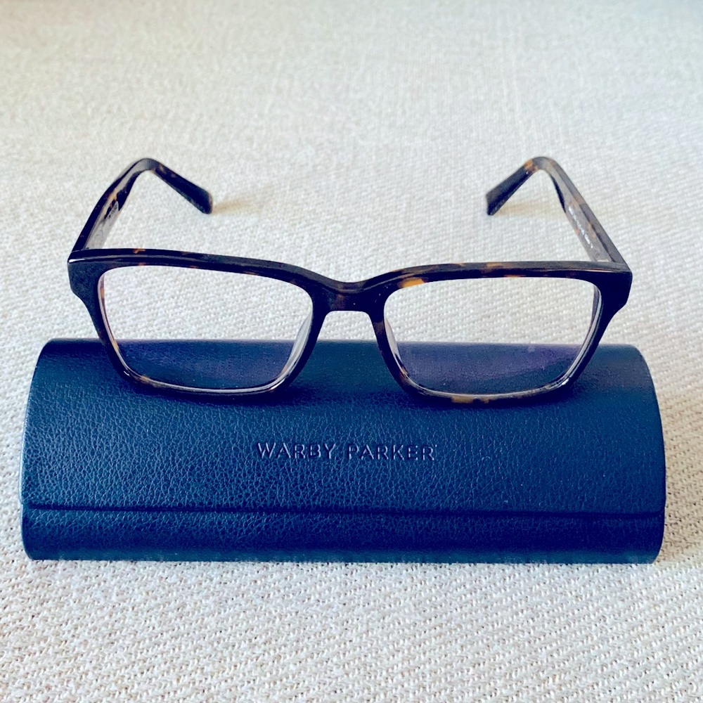 Warby Parker Nash-200 tortoise square eyeglasses